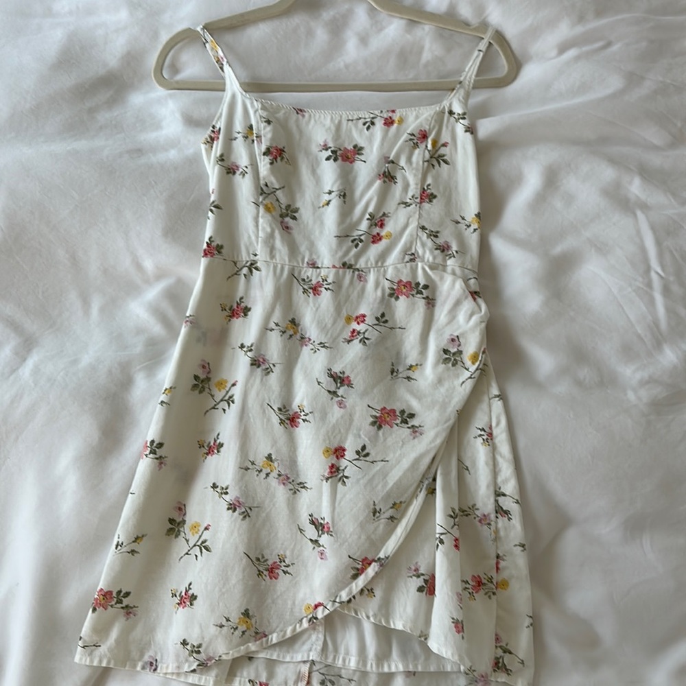 Abercrombie White Floral Mini Dress - XS